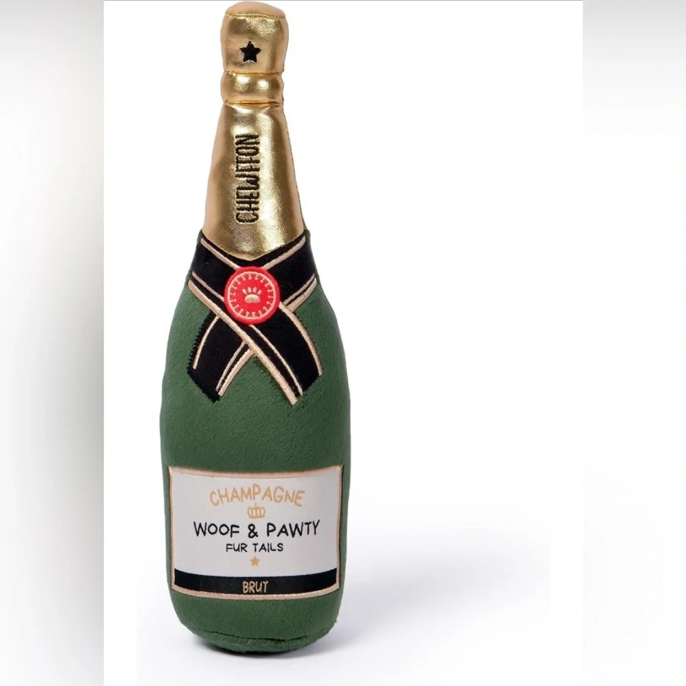 Wine Bottle Plush Squeaking Toy